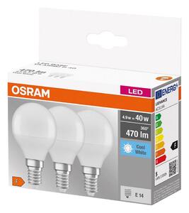 SET 3x Bec LED P40 E14/4,9W/230V 4000K - Osram