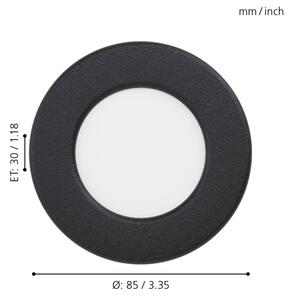 Eglo 99213 - Plafonieră încastrată LED pentru baie FUEVA 5 LED/2,7W/230V IP44