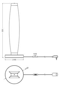 Osram - Lampă de birou LED DECOR FLAT LED/13W/230V gri