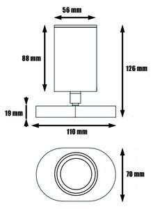 Lampă spot KINIA 1xGU10/30W/230V alb