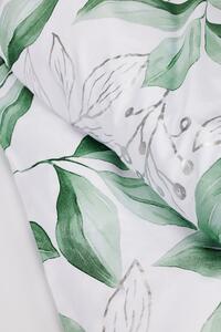 Lenjerie de pat Exclusive Leaves alb-verde 140x200 cm