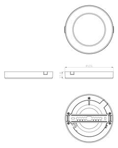 Plafonieră LED Globo 12379-6W LASSE LED/6W/230V