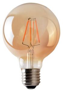 LED Bec CLASIC AMBER G95 E27/8W/230V 2200K – Brilagi