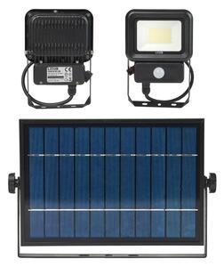 Proiector LED solar de exterior cu senzor LED/20W/3,7V 6500K IP65 4400 mAh