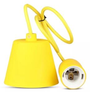 Lustră pe cablu 1xE27/60W/230V galben