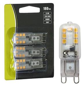 SET 3x bec LED G9/2,5W/230V 3000K