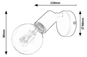 Spot de perete LAMAR 1xE27/40W/230V Rabalux 3986