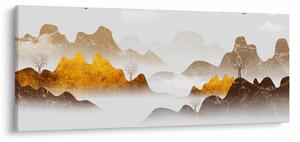 Tablou - Munții în ceață (120x50 cm)