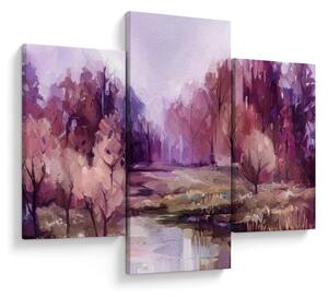 Tablou - Peisaj de toamnă - pictură (90x60 cm)