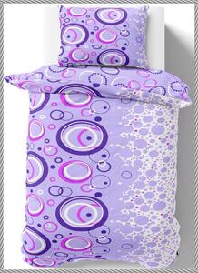 Lenjerie de pat din bumbac Culoare violet, BUBBLES
