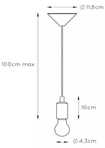 Lustră pe cablu FIX 1xE27/60W/230V Lucide 08408/01/30