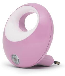 Corp de iluminat LED de orientare pentru priză cu senzor LED/1W/230V mov