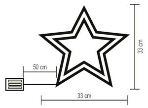 Decorațiune LED pentru fereastră LED/3xAA multicolor