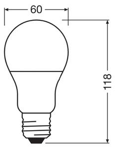 Bec LED antibacterian A75 E27/10W/230V 4000K Osram