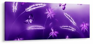 Tablou - Lunca cu fluturi (120x50 cm)