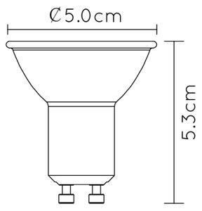 Bec LED dimabil MR16 GU10/5W/230V 3000K negru - Lucide 49006/05/30