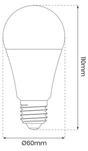 Bec LED RGB dimabil A60 E27/8W/230V 2700-6500K Wi-Fi Tuya