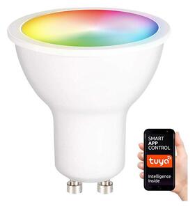 Bec LED RGB dimabil GU10/5W/230V 2700-6500K Wi-Fi Tuya