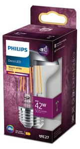 Bec LED cu cap sferic oglindit Philips DECO E27/4W/230V 2700K