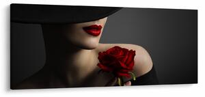 Tablou - Femeia cu flori (120x50 cm)