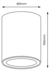 Spot BIMA 1xGU10/25W/230V rotund negru