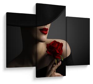 Tablou - Femeia cu flori (90x60 cm)