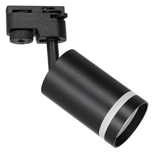 Spot pentru sistem pe șină PIPE 1xGU10/25W/230V negru