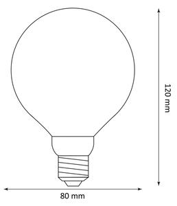 Bec LED DECO VINTAGE G80 E27/4W/230V 1800K