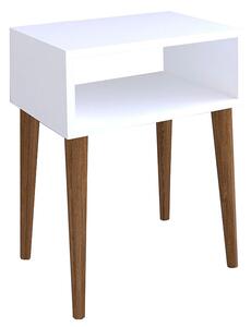 Noptiera Hank, Alb - Nuc, 45x30x60 cm
