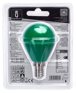 Bec LED G45 E14/4W/230V verde Aigostar