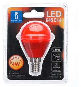 Bec LED G45 E14/4W/230V portocaliu iAigostar