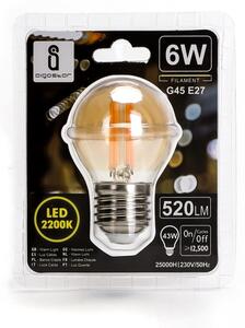 Bec LED G45 E27/6W/230V 2200K Aigostar
