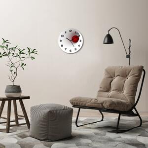 Ceas de sticlă pe perete rotund Abstracție mingii