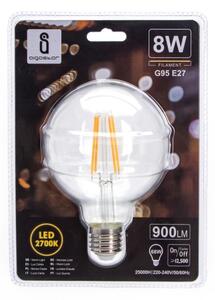 Bec LED G95 E27/8W/230V 2700K Aigostar
