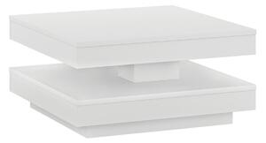 Masuta cafea MANDY, alb, 70x70x34 cm