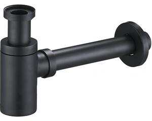 Mexen semisifon pentru chiuvetă rotund, negru - 79950-70
