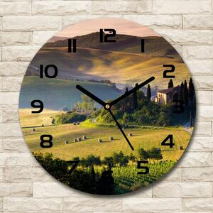 Ceas din sticlă rotund Toscana