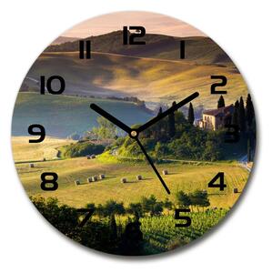 Ceas din sticlă rotund Toscana