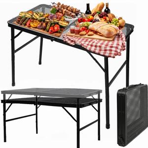 Masă de camping pliabilă - practică și ușor de transportat 60x40x25cm