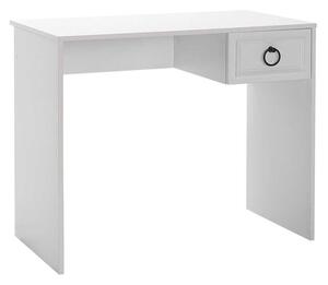 Birou Adore Hampton, cu sertar, Alb, 90x75x51 cm
