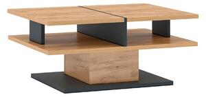 Masuta de cafea T FIDEL, stejar artisan/gri grafit, PAL laminat, 90x70