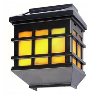 Lampă LED solară de perete cu senzor de amurg, 1,2 V, 600 mAh, IP44