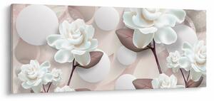 Tablou - Flori de trandafir (120x50 cm)