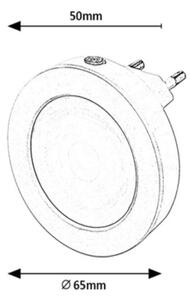 Corp de iluminat LED de veghe cu senzor PUMPKIN LED/0,5W/230V d. 65 mm Rabalux 2282