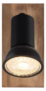 Globo 57998-1W - Aplica perete DREW 1xGU10/35W/230V lemn/negru