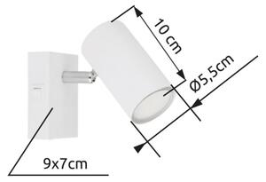 Globo 57911-1W - Aplica de perete ROBBY 1xGU10/25W/230V albă
