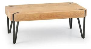 Masuta Emily, stejar auriu/negru, 110x60x42 cm