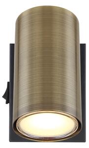 Globo 57911-1M - Aplica de perete ROBBY 1xGU10/25W/230V negru/alama