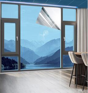 Autocolant geamuri 60 x 300 cm, protectie UV, Albastru