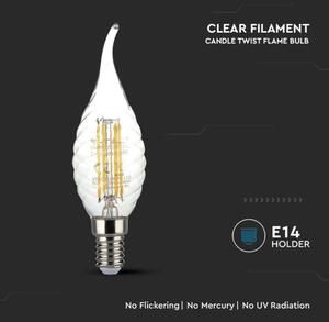 Bec LED FILAMENT E14/4W/230V 3000K